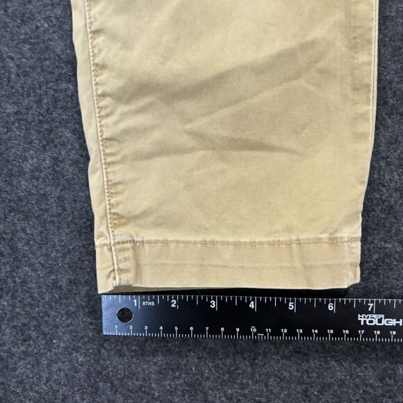 American Eagle Pants Mens 29x30 Khaki Stretch Chino Casual Flat Front Tan - Picture 6 of 9